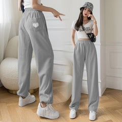 Wide-Leg High Waist Drawstring Trousers