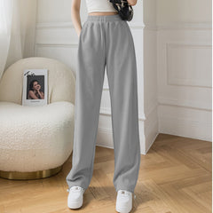 Wide-Leg High Waist Drawstring Trousers
