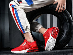 Men’s Lightweight Breathable Sneakers – Pigskin Running & Sports Shoes