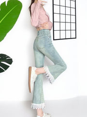 Women’s Micro-Flared Cropped Jeans