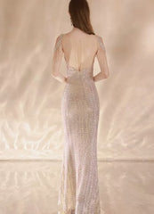 High-End Sequin Banquet Gown