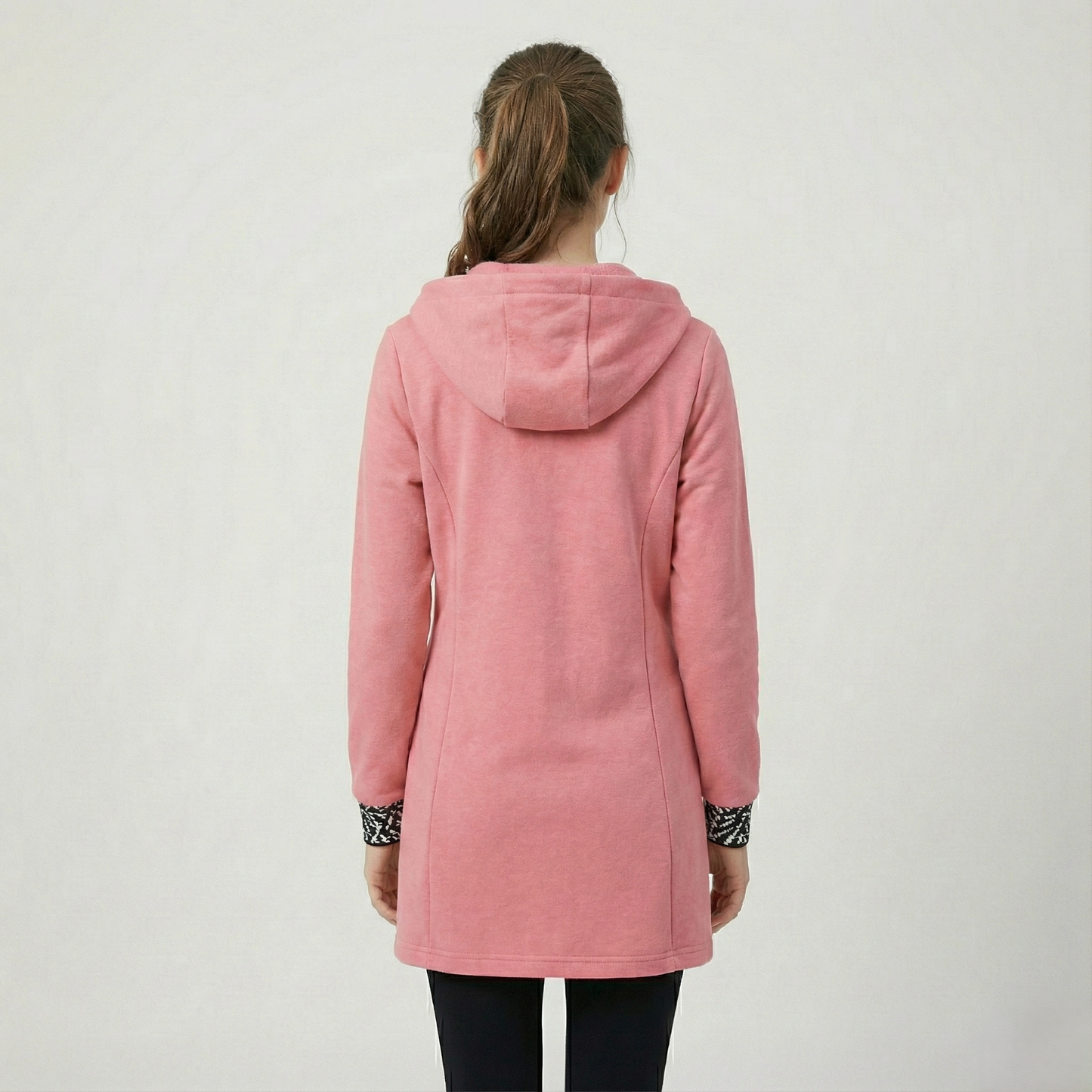 Women'S Elegant Hooded Zip-Up Jacket