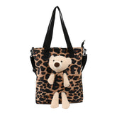 Bear Tote Bag-Coffee 2130
