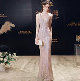 High-End Sequin Banquet Gown