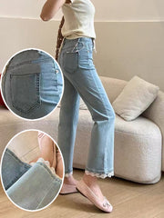 Women’s Micro-Flared Cropped Jeans