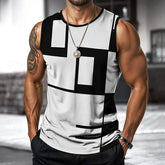 3D Digital Printing Summer Sleeveless Sports Fitness Men's Vest