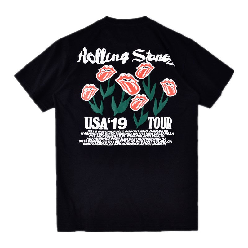 Loose Cotton Short-sleeved T-shirt With Cannibal Print