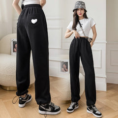 Wide-Leg High Waist Drawstring Trousers