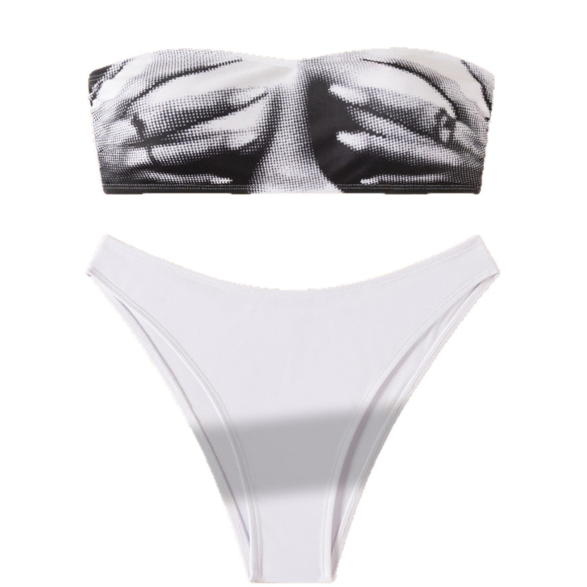 Tube-top Bikini Swimsuit Set For Women