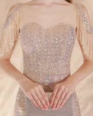 High-End Sequin Banquet Gown
