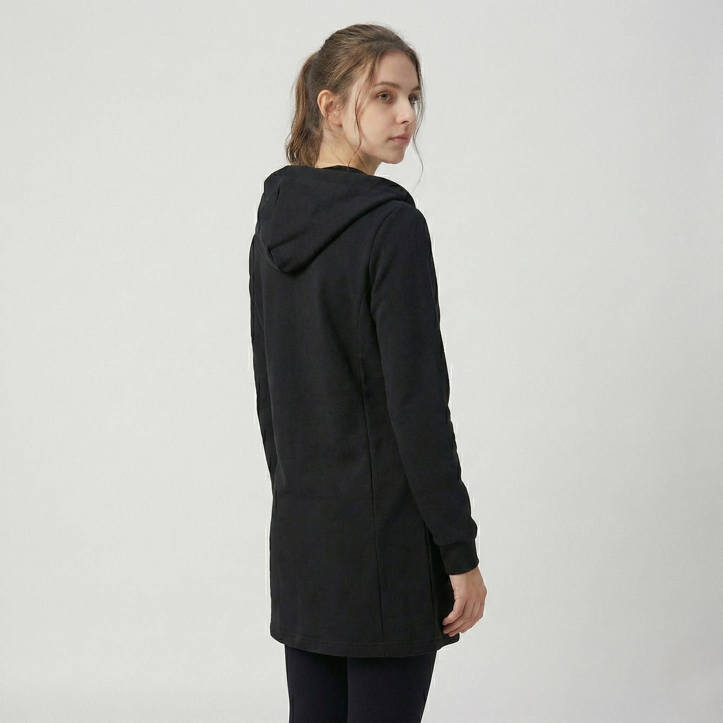 Women'S Elegant Hooded Zip-Up Jacket