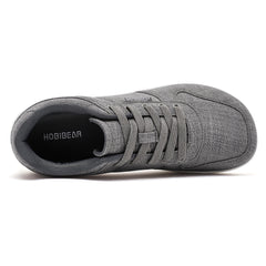 HOBIBEAR Unisex Barefoot Shoes for Men Women Wide Minimalist Walking Sneakers Lace-Up Outdoor Lightweight Running Shoes