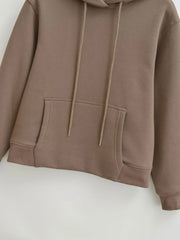 HH Female Autumn Fashion Sports Style Set Long Sleeves Hooded Sweatshirt Top+Elastic Waist Straight Pants 2025 Casual Solid Set