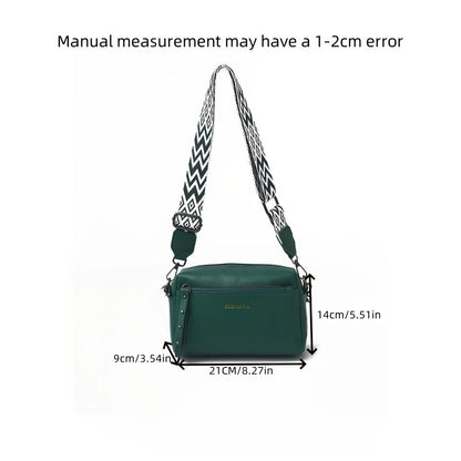 Women's Adjustable Crossbody Bag, Minimalist Design Shoulder Bag With Zipper Closure, Suitable For Daily Commuting And Casual, Formal Wear, Small Crossbody Bag