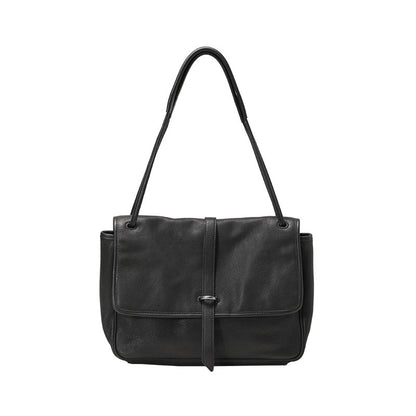 Vegetable-tanned Leather Retro Crossbody Tote Bag