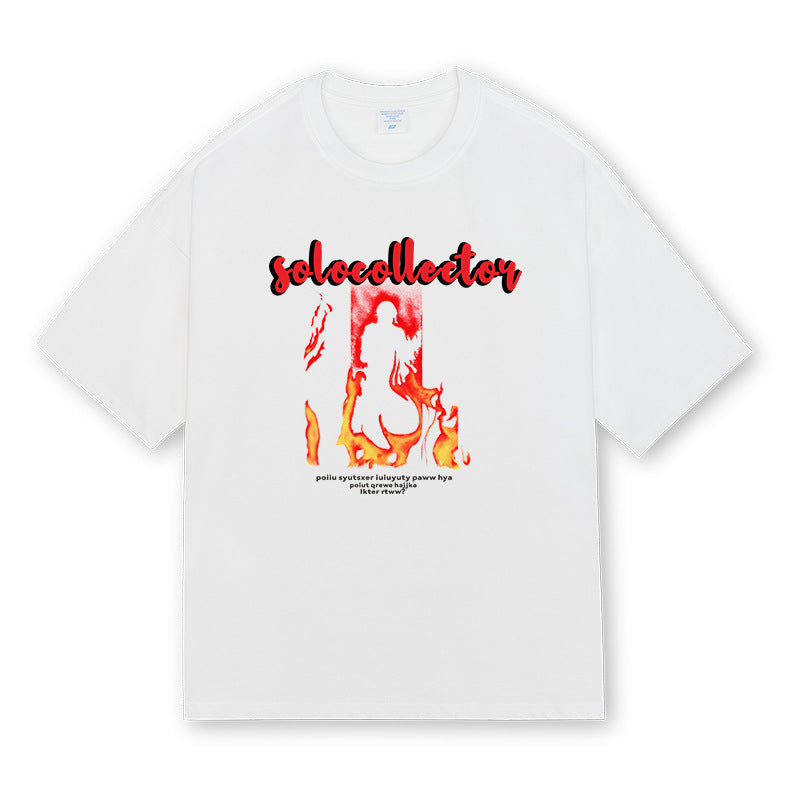 Loose Half Sleeve Fashionable T-shirt Men